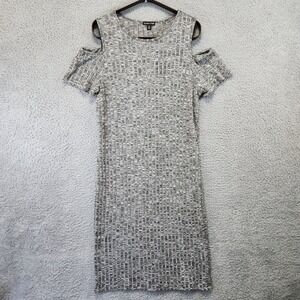Love Ari Cold Shoulder Dress Heather Gray‎ Womens Size 2X Casual Feminine